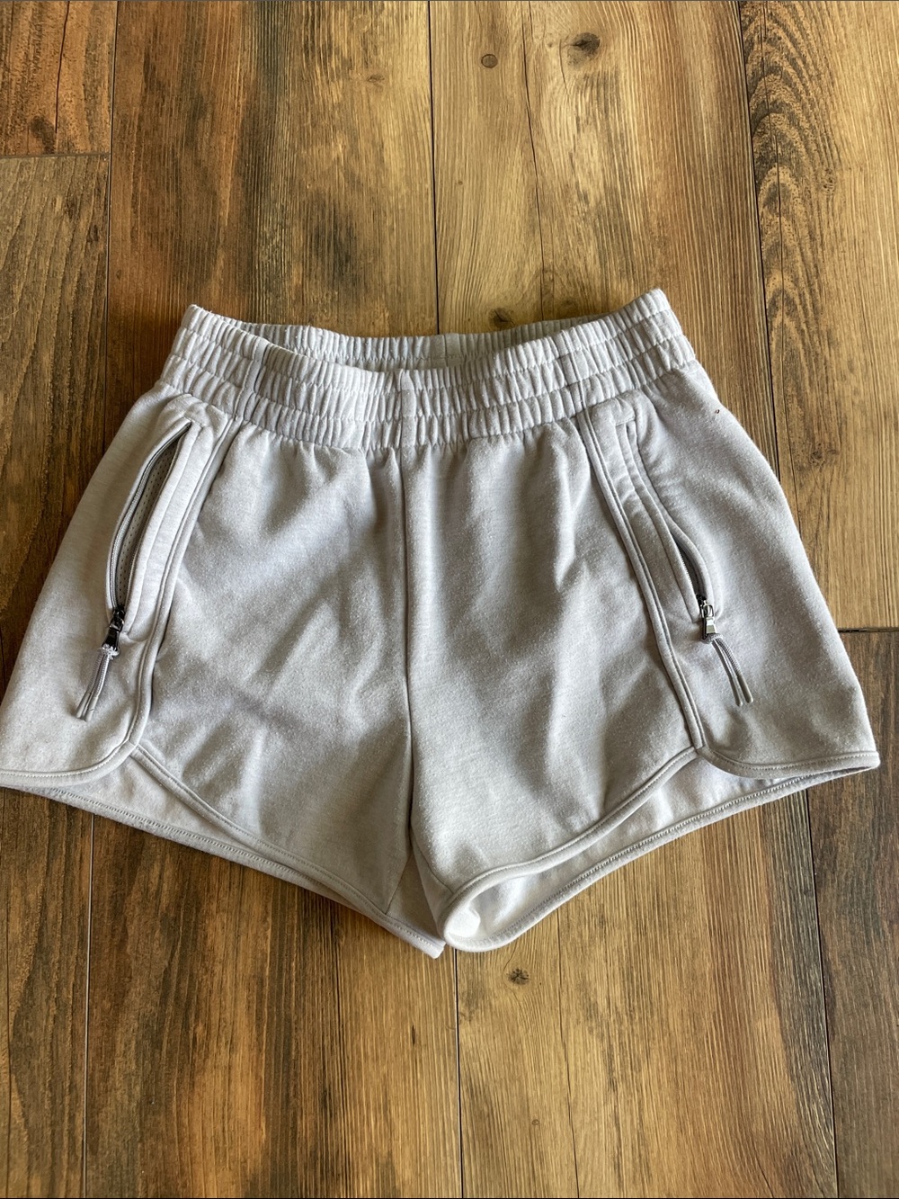 Girls Old Navy Light Gray Shorts with Zip Pockets